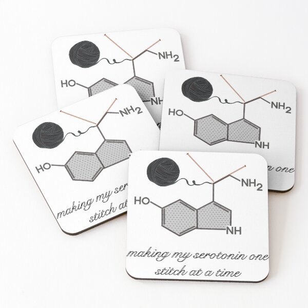 Item preview, Making Serotonin one Stitch at a Time- Small Hearts Black designed and sold by Gingers-Brain.