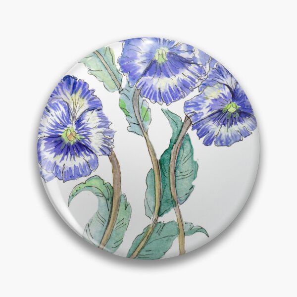 Item preview, Pattern blue flowers with their buds designed and sold by Liliana  Donato.