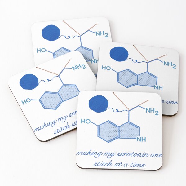 Item preview, Making Serotonin one Stitch at a Time- Small Hearts Blue  designed and sold by Gingers-Brain.