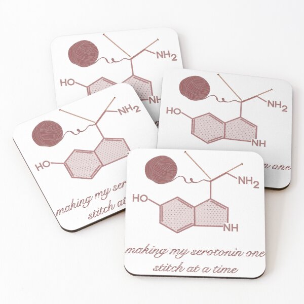 Item preview, Making Serotonin one Stitch at a Time- Small Hearts Brown designed and sold by Gingers-Brain.