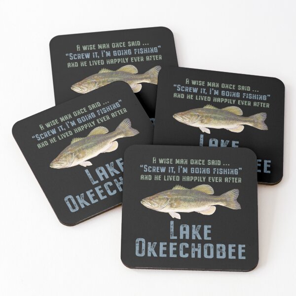 Item preview, Lake Okeechobee Florida Largemouth Bass Fishing Wise Man Quote designed and sold by Futurebeachbum.