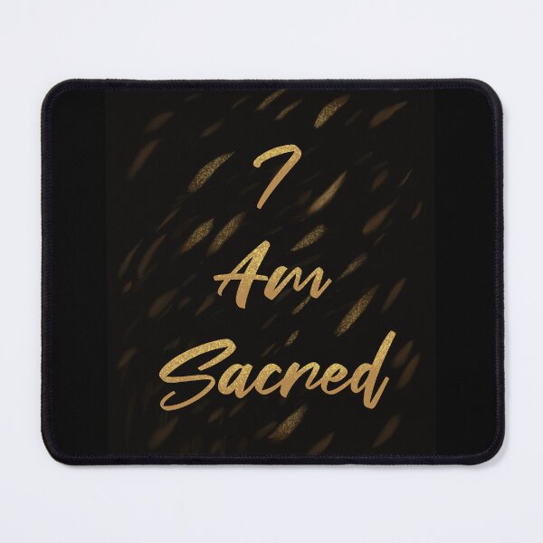 Item preview, I am Sacred, inspirational word art designed and sold by Sacred Minds Studio.