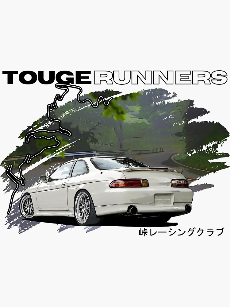 Touge Runners SC300 SC400 Soarer - Black Font Sticker