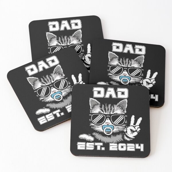 Item preview, Frist time Promote to Dad Est. 2024 Cat Peace Sign Hand designed and sold by MTRBSK11.