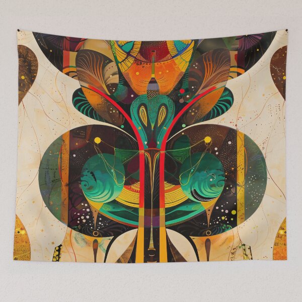 Item preview, Modern Abstract Art Deco Nouveau designed and sold by entwithanaxe.