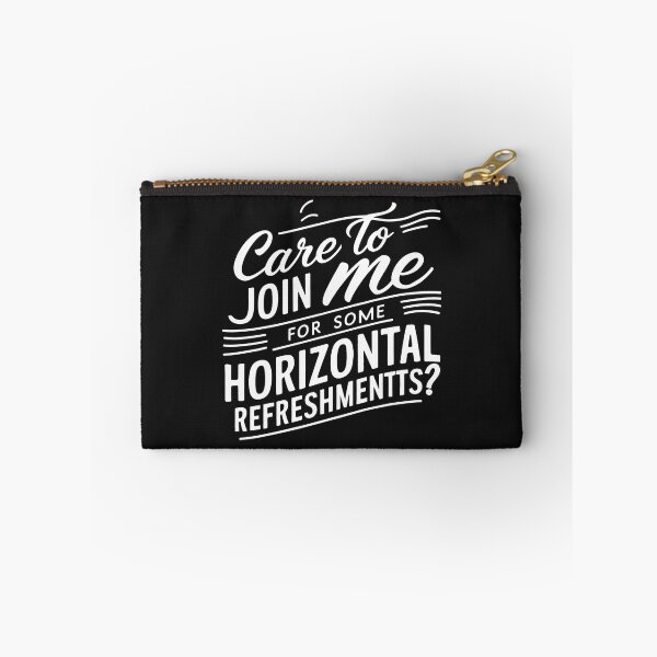 Item preview, ''Care to Join me for some Horizontal Refreshments'' Funny Bachelor Party  T-Shirt designed and sold by Witty Shirts.