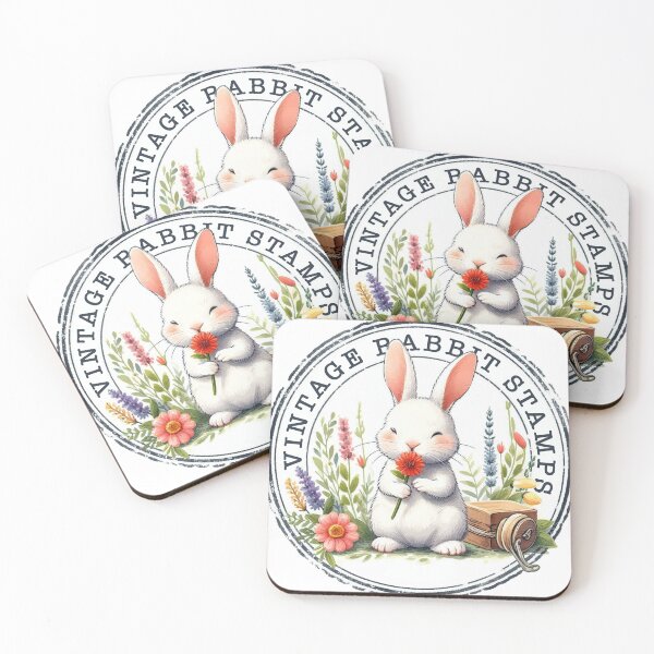 Item preview, Vintage Rabbit Stamps designed and sold by clarkfraser.