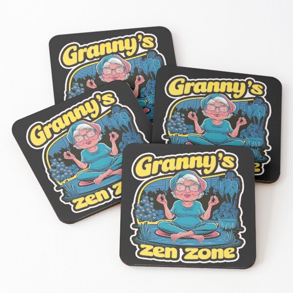 Item preview, ''Granny's Zen Zone'' Funny Yoga Granny T-Shirt designed and sold by Witty Shirts.