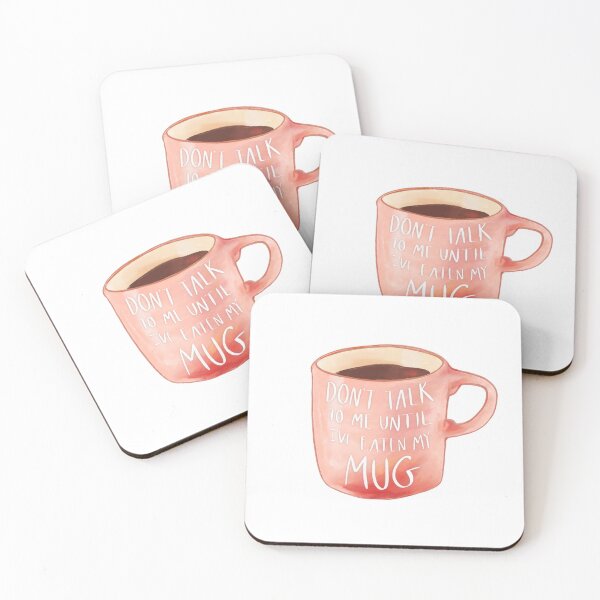 Item preview, Don’t Talk To Me Until I’ve Eaten My Mug designed and sold by madebyterance.
