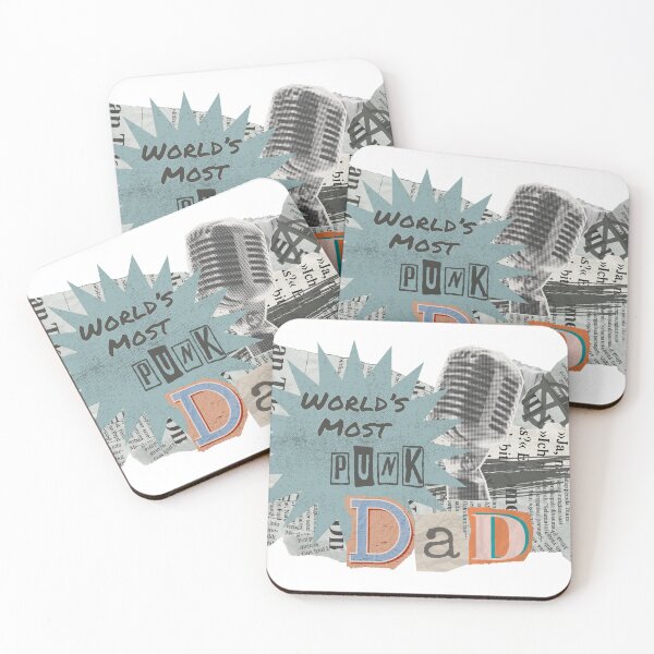 Item preview, World's Most Punk Dad - Newsprint and Collage designed and sold by SayWhatYouFeel.
