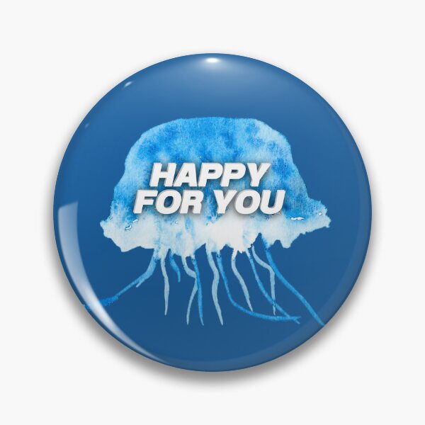 Item preview, Happy For You Blue Jellyfish designed and sold by karma-style.