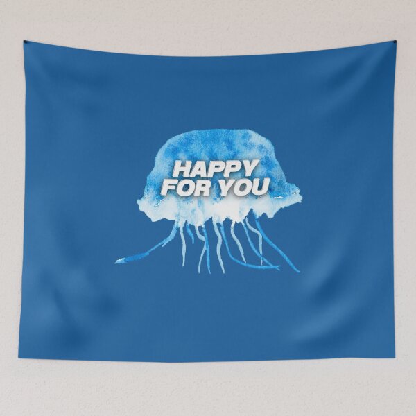 Item preview, Happy For You Blue Jellyfish designed and sold by karma-style.