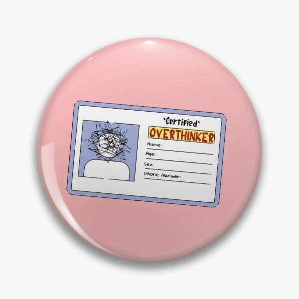 Item preview, Certified Overthinker Identification ID designed and sold by Pixel-Pub-PH.
