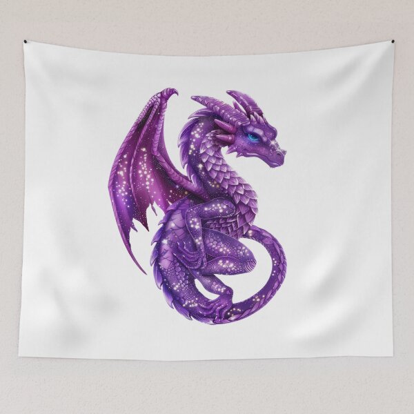 Item preview, Purple sparkly dragon graphic designed and sold by PrettyPinkSkies.
