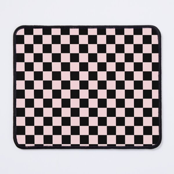 Item preview, Small Checkered - Black and Light Pink designed and sold by JustPatterns2.