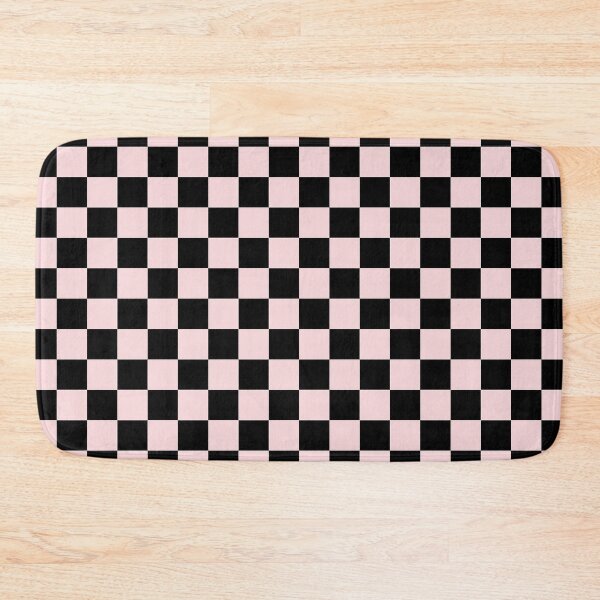 Item preview, Small Checkered - Black and Light Pink designed and sold by JustPatterns2.