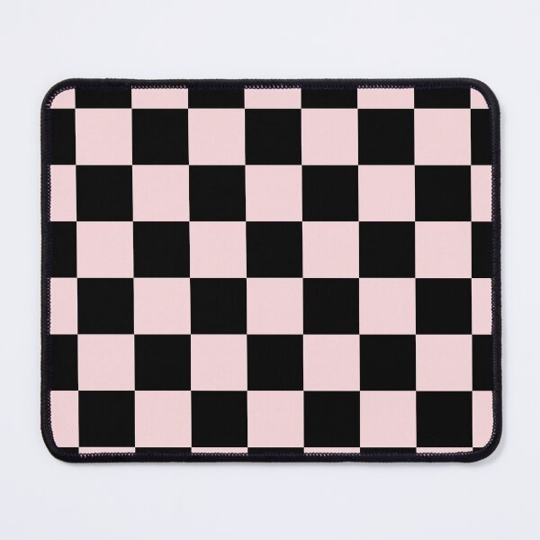 Item preview, Checkered - Black and Light Pink designed and sold by JustPatterns2.