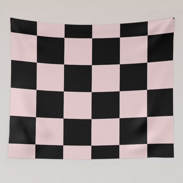 Item preview, Large Checkered - Black and Light Pink designed and sold by JustPatterns2.