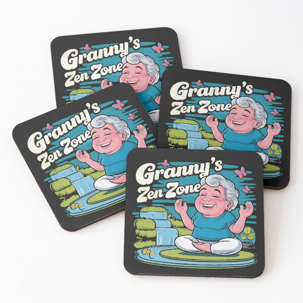 Item preview, ''Granny's Zen Zone'' Funny Grandma Kawaii T-Shirt designed and sold by Witty Shirts.