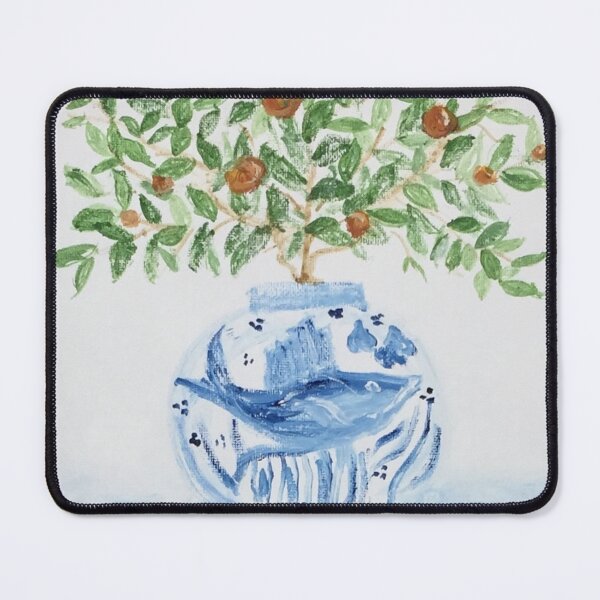 Item preview, Blue and White  Ginger Jar  Orange Tree  designed and sold by monpetitbijou.