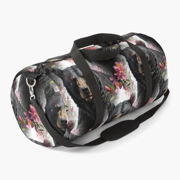 Item preview, West Virginian Bear Surrounded By Rhododendron Flowers Pattern designed and sold by taiche.