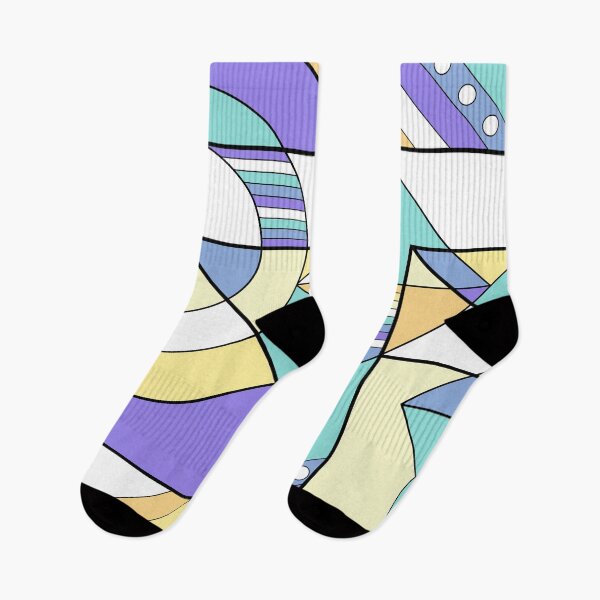 Item preview, Genderfaun Pride Abstract Geometric Pastel Yellow Green Purple designed and sold by JoyfulJen.