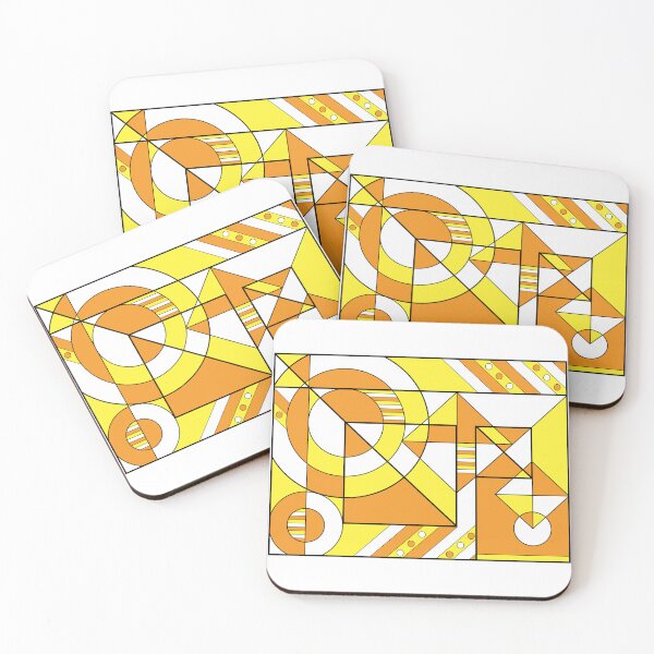Item preview, Maverique Pride Abstract Geometric Orange Yellow designed and sold by JoyfulJen.