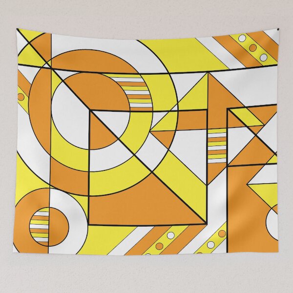 Item preview, Maverique Pride Abstract Geometric Orange Yellow designed and sold by JoyfulJen.