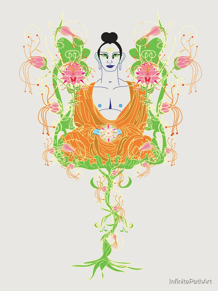 Thumbnail 6 von 6, Premium Oversized Pullover, Lotus designt und verkauft von InfinitePathArt.