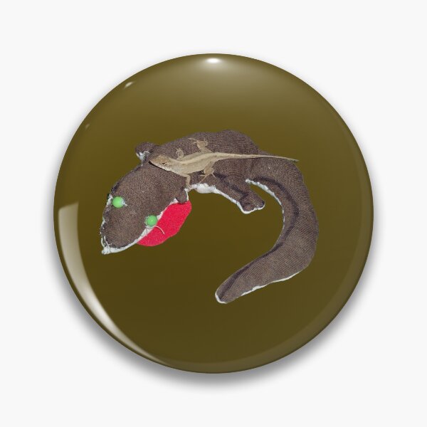 Aperçu de l'œuvre Anole marron avec peluche Anole marron créée et vendue par RosetheOtter.