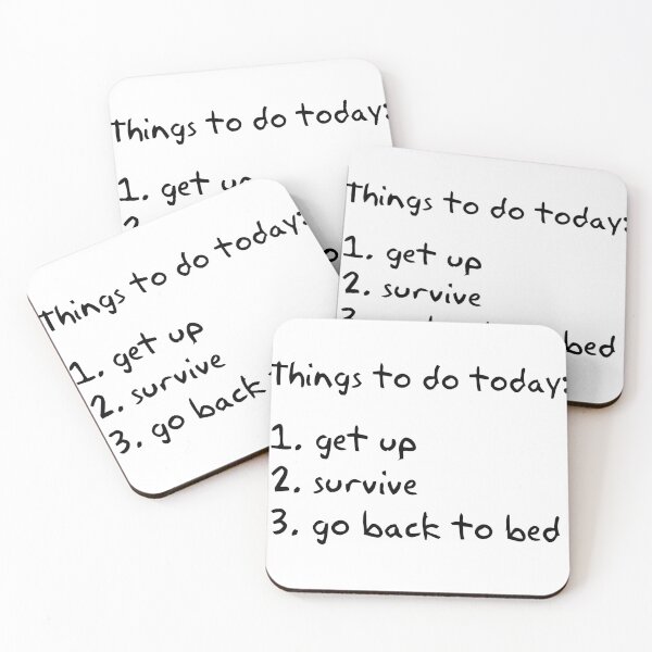 Item preview, get up survive go back to bed designed and sold by 17miaul.