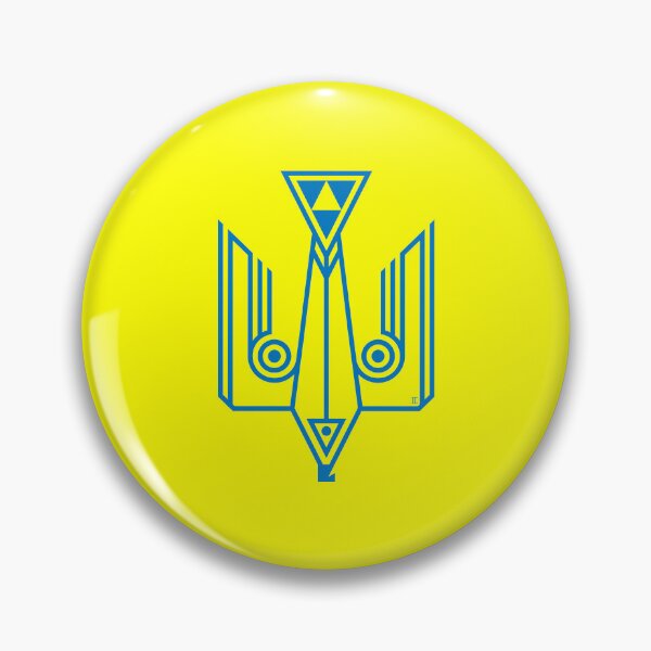 Item preview,  Falcon - trident. (blue and yellow) designed and sold by sarabeevart.