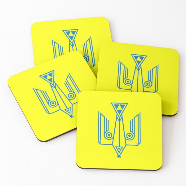 Item preview,  Falcon - trident. (blue and yellow) designed and sold by sarabeevart.