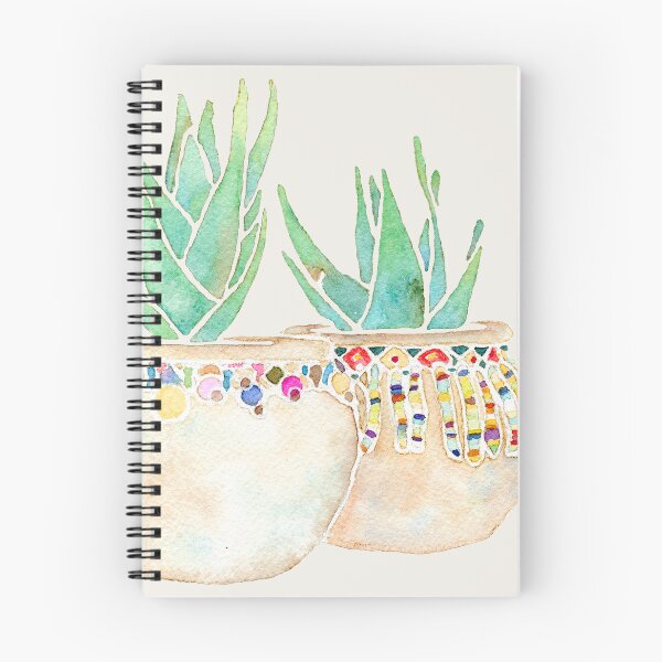 Artikelvorschau, Südwestliche Aquarell-Sukkulenten mit Perlentöpfen entworfen und verkauft von Raven Studio.