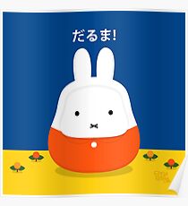 Daruma Miffy Poster