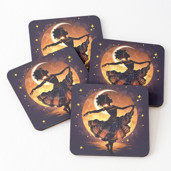 Item preview, African dancer in the moonlight designed and sold by Artbellachi.