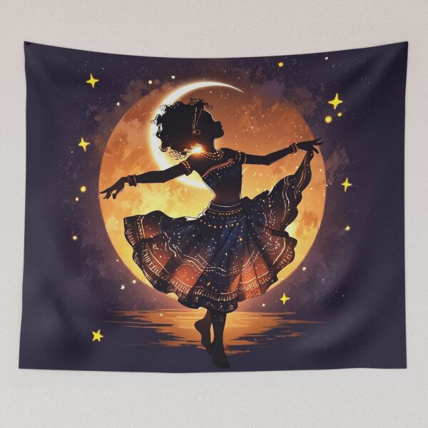 Item preview, African dancer in the moonlight designed and sold by Artbellachi.