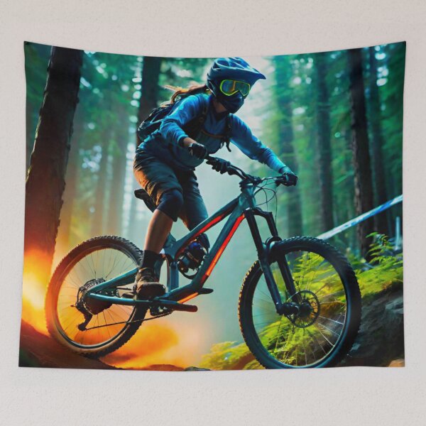 Item preview, Female MTB Rider designed and sold by GrizzlyCollective.