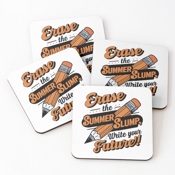 Item preview, Orange Eraser Wipe Out Summer Slump, Write Your Future designed and sold by SplashTastic.