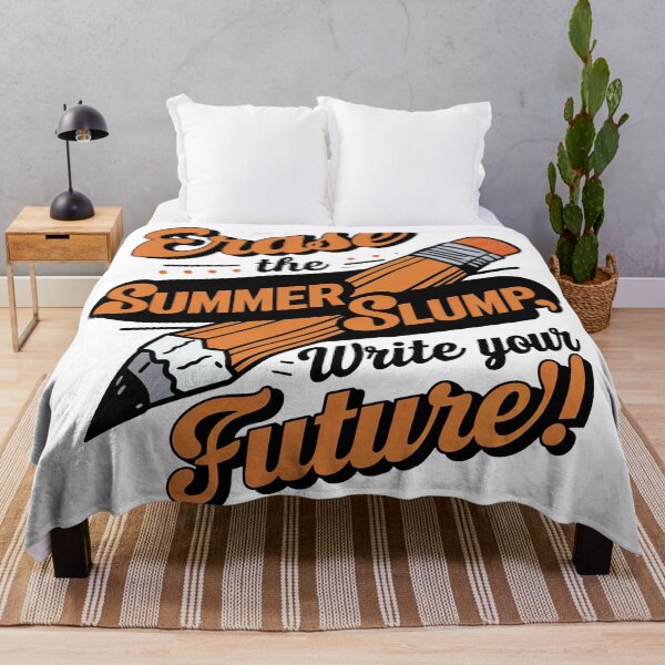 Item preview, Orange Eraser Wipe Out Summer Slump, Write Your Future designed and sold by SplashTastic.