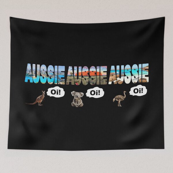 Item preview, AUSSIE AUSSIE AUSSIE Oi Oi Oi - Aussie Icons Kangaroo Koala Emu designed and sold by Adam Gormley.