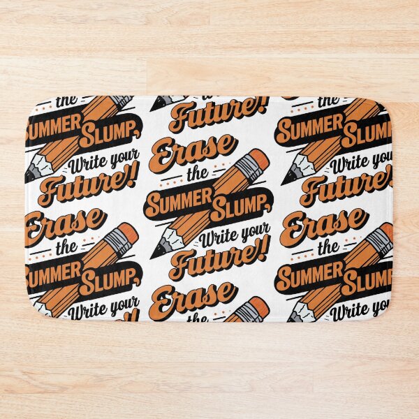 Item preview, Orange Eraser Wipe Out Summer Slump, Write Your Future designed and sold by SplashTastic.