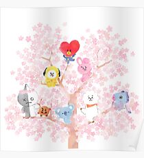 Póster BT21 Cerezo