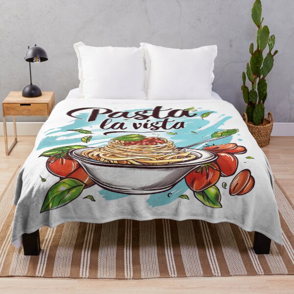 Item preview, Pasta La Vista Funny Food Cartoon Illustration designed and sold by kjon88.