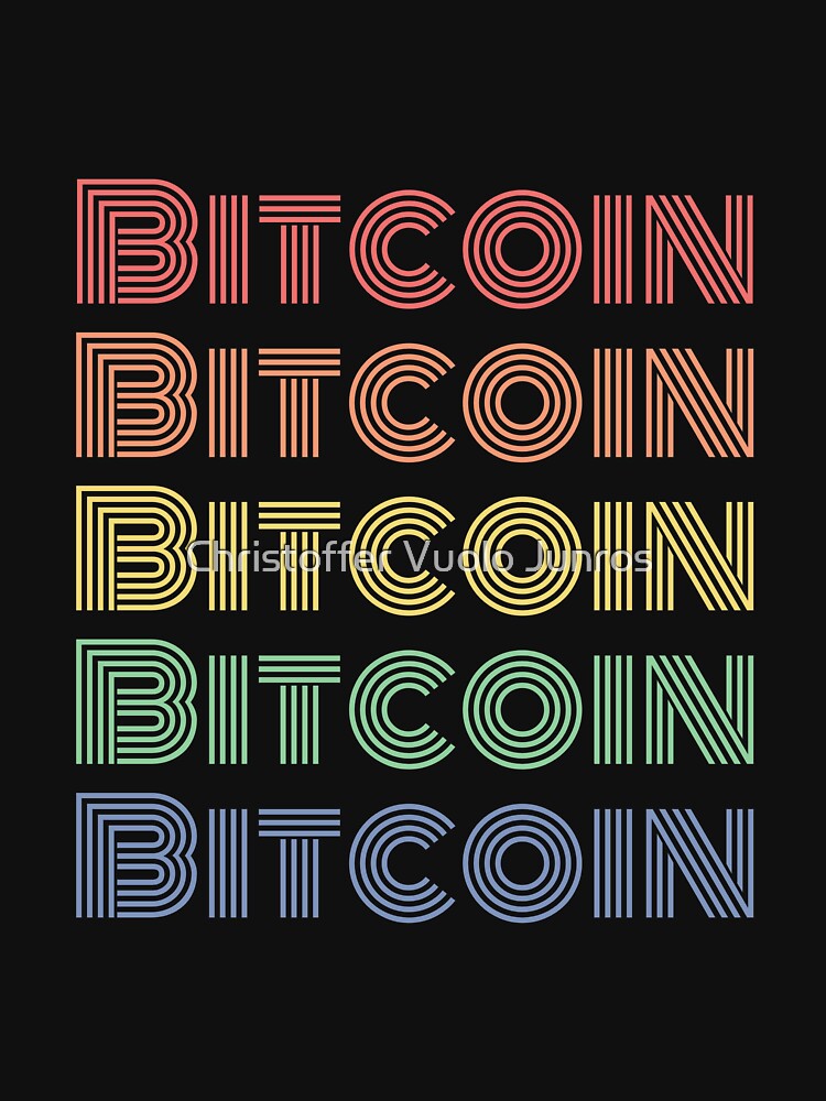 Thumbnail 7 of 7, Classic T-Shirt, 80's inspired Bitcoin T-shirt - Unisex designed and sold by BTCWardrobeLeg.