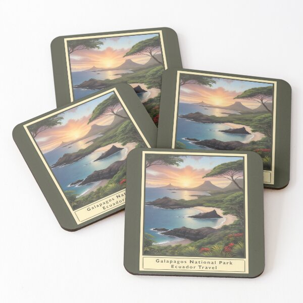 Item preview, Galapagos National Park - Ecuador- Vintage style poster 2 designed and sold by Museum Of Non-Existing Art.