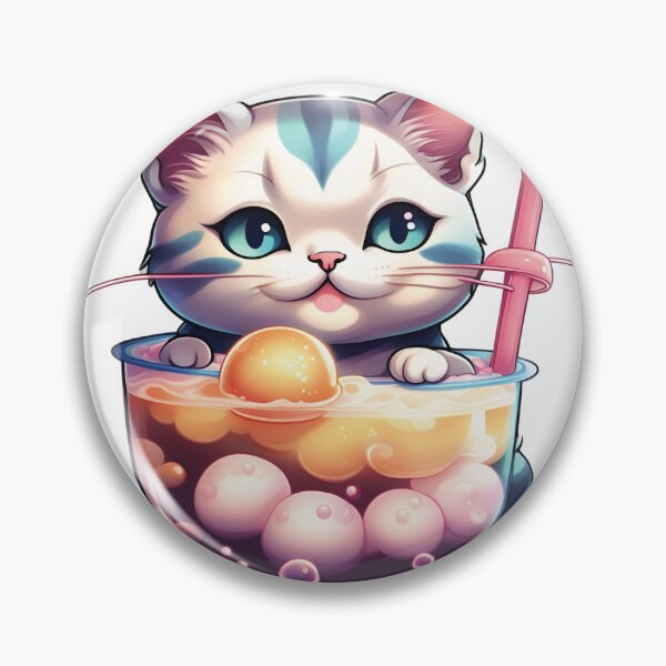 Item preview, Kawaii Cat Bubble Boba Tea In Space Astronaut designed and sold by Merchrise.