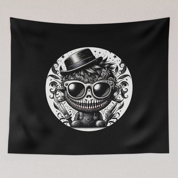 Item preview, Retro Charming Horror Figure in Shades designed and sold by Mechanical-Artt.