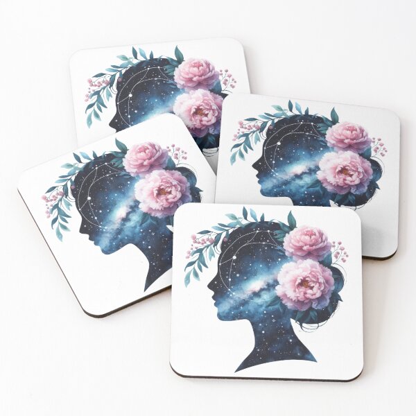 Item preview, Flowers and galaxy girl 1 designed and sold by PapayaGen.