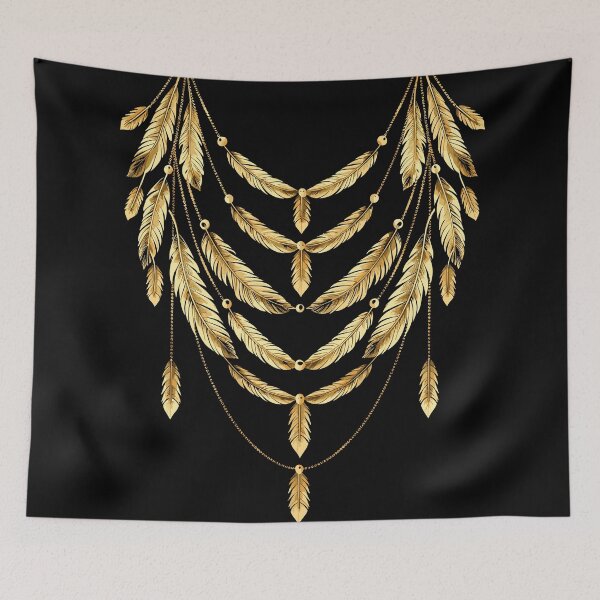 Item preview, Gold Layered Feathered Chain Design designed and sold by Artbyminga.